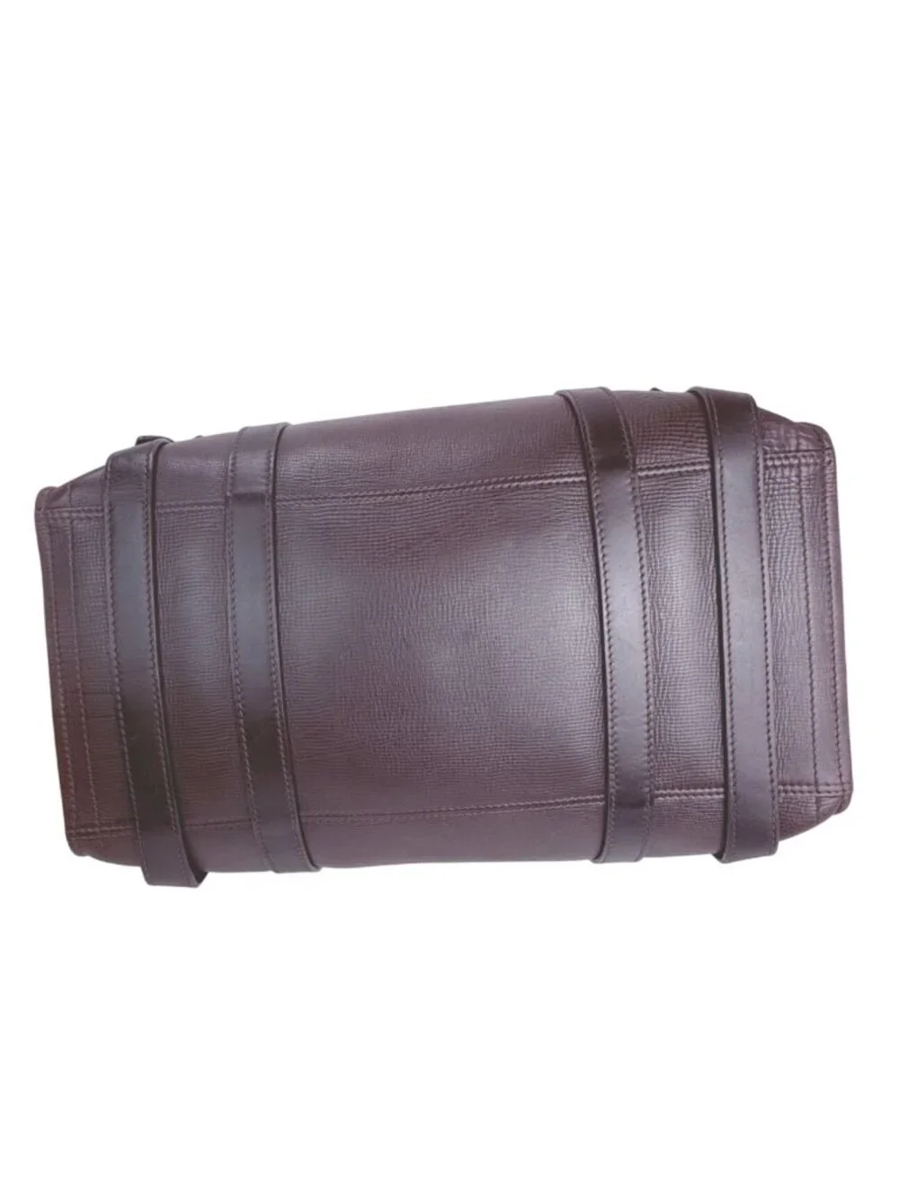 Louis Vuitton Vintage Utah Brown Leather Sac Weekender Travel Bag